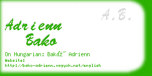 adrienn bako business card